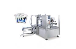 China Premade Pouch To Bag Liquid Packing Machine With Liquid Pump Paste Pump supplier