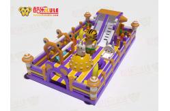 China Rabit Cat Bouncy Inflatable Castles With Swing Climbing Slides supplier
