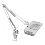 Rectangle Illuminated Magnifying Lamp On Stand Optical Lens 3D 5D ISO / SGS Approve for sale