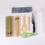 Easy Operation Homemade Sushi Mat , Bamboo Rice Paddle Chopsticks Sushi Set Maker for sale