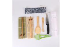 China Easy Operation Homemade Sushi Mat , Bamboo Rice Paddle Chopsticks Sushi Set Maker supplier