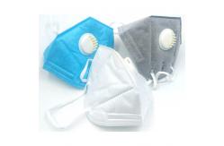 China High Filtration Capacity FFP2 Foldable Dust Mask With Valve Logo Accept supplier