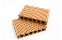 China Co Extrusion Exterior WPC Decking Hollow Composite Decking Board supplier