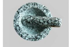 China Small Stone Mortar And Pestle , Stone Grinding Bowl Comfortable Easy Clean supplier