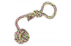 China Hand Pull Chew Long Tail Ball Toy Strong Cotton Rope Dog Toy supplier