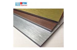 China 3MM Thin Brushed Aluminum Composite Panel Sheet Metal 1570MM AA1100 supplier