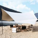 Maple Leaf Type Awning Hexagonal Canopy Sunscreen And Waterproof Portable for sale