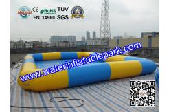 China Square Inflatable Water Pool / Strong PVC Tarpaulin Inflatable Pool For Kids supplier