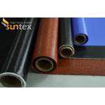 High Temperature Resistant expansion joint Colorful Silicone Rubber Coated Fiberglass Fabric for sale