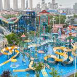 Customized Splash Pad Fiberglass Waterslides Playground Slide For Pool for sale