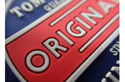 China Garment Labels Custom Clothing Patches 3D PVC Rubber Silicon Bag Washable supplier