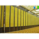 Fabric Or Leather Cover Surfaces Sliding Partition Walls Room Divider For Hotel for sale