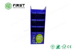China Custom Glossy Printed Promotion Pop Cardboard Shelf Display For Drink supplier