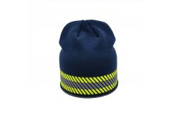 China Custom Logo Polyester Knit Beanie Hats For Casual Occasions 58CM Circumference supplier