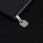Square Black Custom Journal Notebook / Hardback Artists Sketchbook With Metal Bookmark