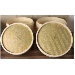 Custom 6-10inch Natural Bamboo Dumpling Steamer 2 Tiers With Lid