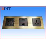 3 Way Wall Socket Plates For Multimedia Classroom / Training Room