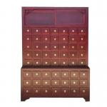 Solid Wood Chinese Pharmacy Store Display Storage Cabinet Modular With Drawer for sale