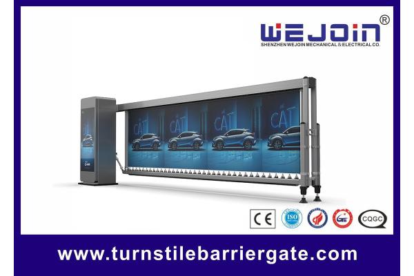 Intelligent barrier gate Advertising boom barrier 4.1 meters 3.5meters 4~8 seconds for car park barrier system
