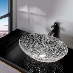 Oval Latest Hand Wash Basin Bathroom Sink 19.6 Inch * 14.2 Inch Italy Design Artistic for sale