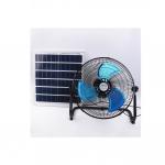 DC Solar Cell Portable Rechargeable Desktop Fan 12H LED Lamp Solar