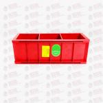 3 Gangs Glassfiber Reinforced Plastic Concrete Test Cube Mould 100mm 150mm for sale