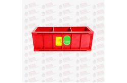 China 3 Gangs Glassfiber Reinforced Plastic Concrete Test Cube Mould 100mm 150mm supplier