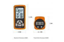 China Digital Bbq Meat Thermometer Wireless Grilling Cooking Thermometer With Temp Alarm supplier