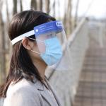 Blue Elastic Band  Medical Protective Face Shield Pet Face Shield 22*32cm
