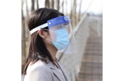 China Blue Elastic Band  Medical Protective Face Shield Pet Face Shield 22*32cm supplier