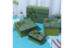 China Green Lid And Base Box Rigid Cardboard Carton Box Gift Packaging Paper Boxes supplier
