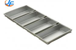 China RK Bakeware China-Chicago Metallic 4 Straps Glazed Cinnamon Package Roll Bread Pan supplier