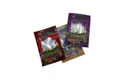 China 25G Mylar weed Bags Sealed On Three Sides With Child Proof Locks supplier