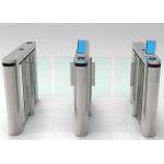 0.4 Second Pedestrian Security Turnstile DC Brushless Clear Acrylic Arm for sale