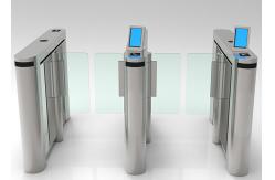 China 0.4 Second Pedestrian Security Turnstile DC Brushless Clear Acrylic Arm supplier