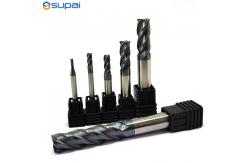 China Carbide Square End Mill 1/2 In Shank 30 Degrees Helix Angle supplier