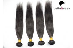 China Soft Natural Black Straight Tangle Free Human Hair Weft 95-105g supplier