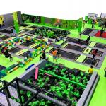 Frame Size 14FT Castle Theme 530 Sqm 3.5M Tall Indoor Children's Play Area Maze for Home School Shopping Mall PE Materia for sale