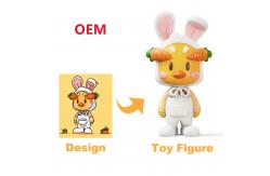 China OEM Custom 3D Printed Action Figures Vinyl PVC Toy Art Figurine Customizable Design supplier