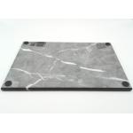 Black Small Marble Chopping Board Durable Rectangle Round Edge Backside