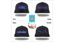 China App Control Bluetooth LED Hat Programme Detachable Adjustable supplier