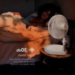 16000mAh Portable USB Rechargeable Fan Retractable Folding Night Light Indoor Vertical for sale