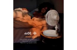 China 16000mAh Portable USB Rechargeable Fan Retractable Folding Night Light Indoor Vertical supplier