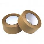 Flatback Custom Kraft Paper Tape Biodegradable Printable Writable Self Adhesive Non Reinforced for sale