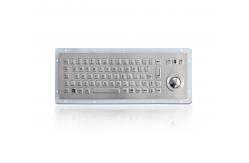 China Rear panel mounting mini IP65 metal keyboard with 25mm optical trackball supplier