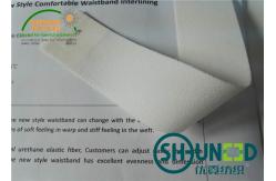 China Big Elastic Pants Waist New Style Waistband Interlining Material 140CM Width supplier