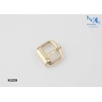 Custom Gold Shoe Buckles 15mm Size , Decorative Metal Strap Buckles K2259 for sale