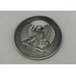 2.5 '' Zinc Alloy 3D Personalized Coins , Antique Nickel Plating for sale