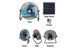 China Chargeable Solar Panel Fan AC Charging 3 Durability Eco Friendly supplier