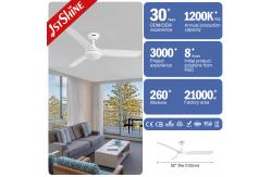 China 3 Blades 3 Speed Reversible Remote Control Modern Ceiling Fan For Bedroom supplier
